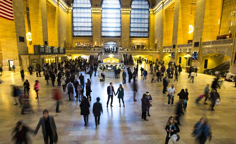 Verlobungsfotos am Grand Central Station