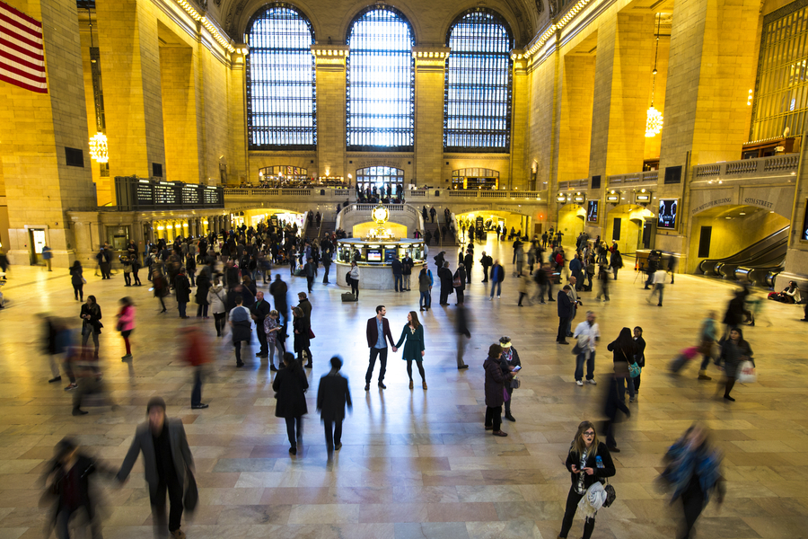 Verlobungsfotos am Grand Central Station
