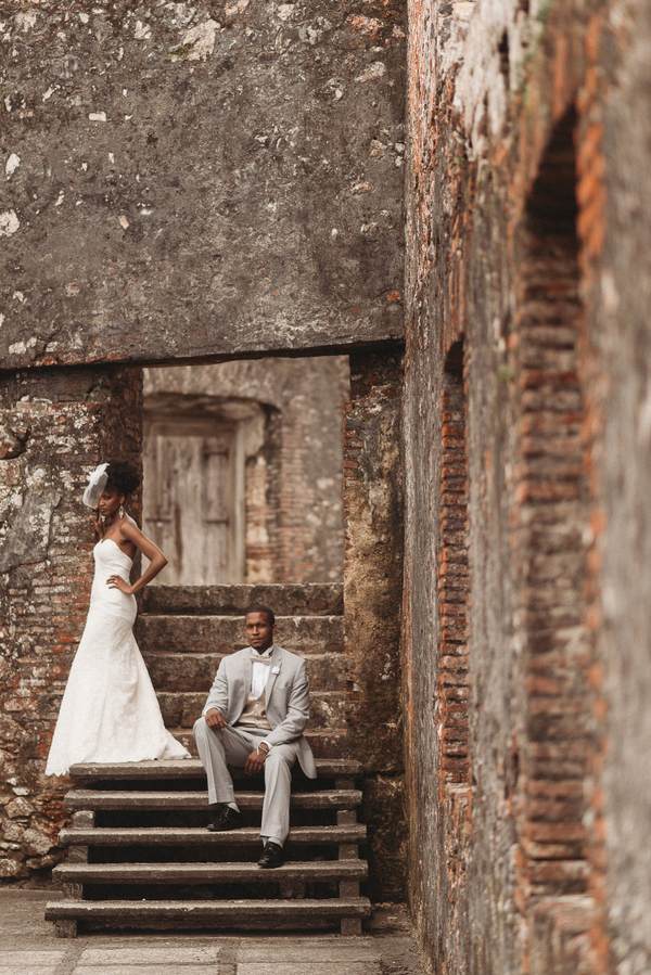 Romantische Hochzeit im tropischen Haiti