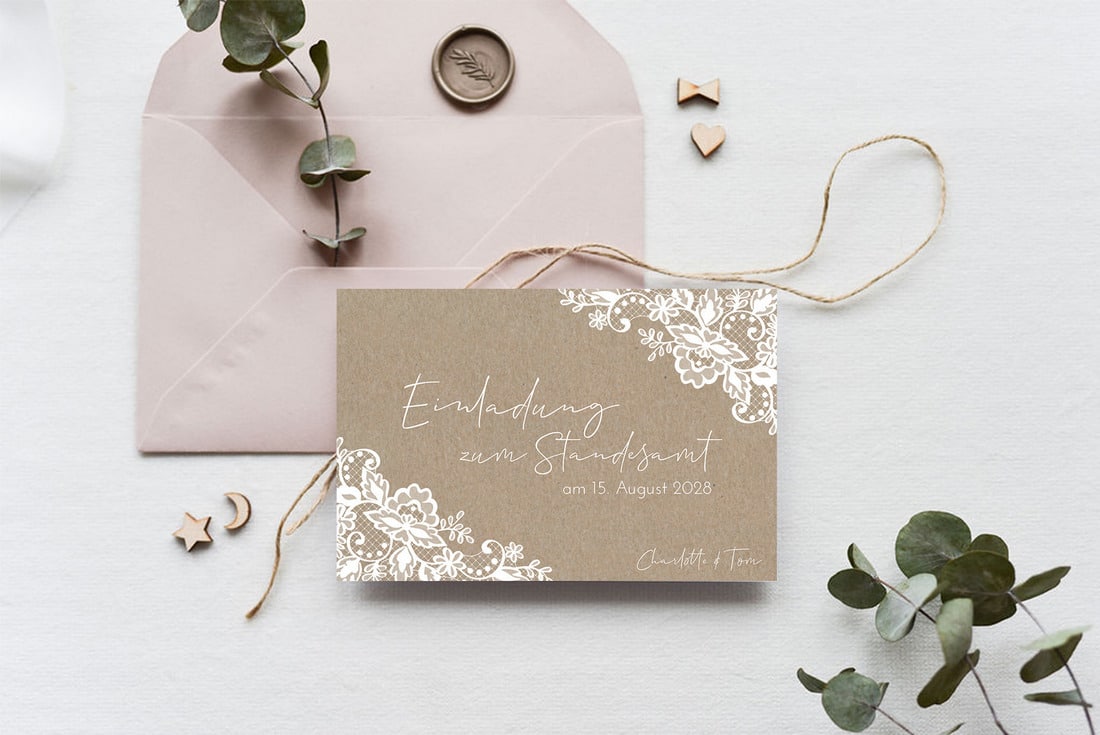 Einladungskarte - Hochzeitsplaza Kartenshop