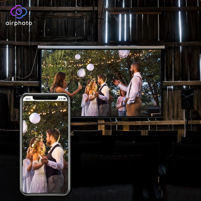 Hochzeitsfoto-App von airphoto: Kinderleicht Bilder auf auf die Leinwand bringen
