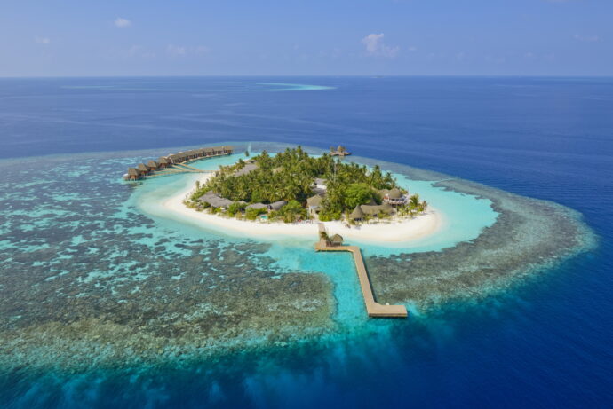 Honeymoon Maladiven - Kandolhu von oben