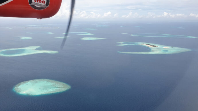 Wasserflugzeug - Transfer auf den Malediven